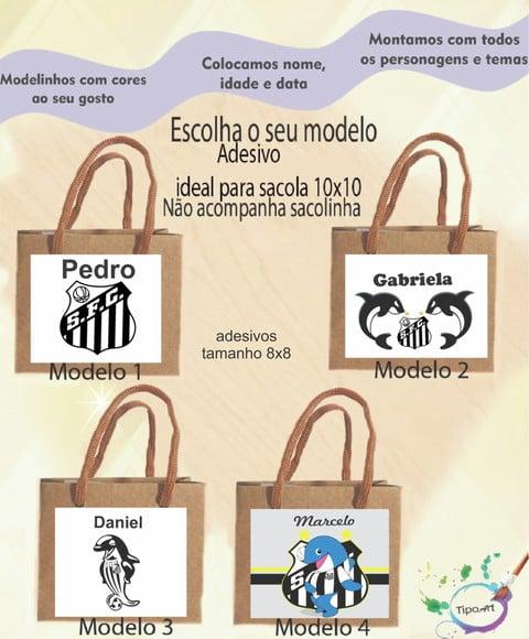 Adesivo 8x8 para Sacolinha- Peixe