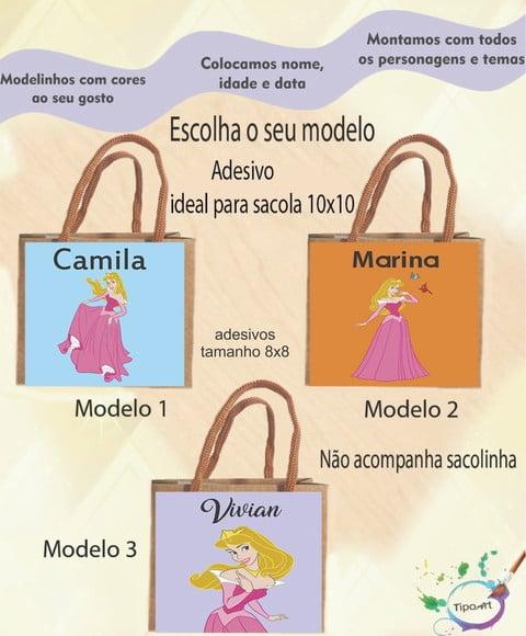 Adesivo 8x8 para Sacolinha-aurora