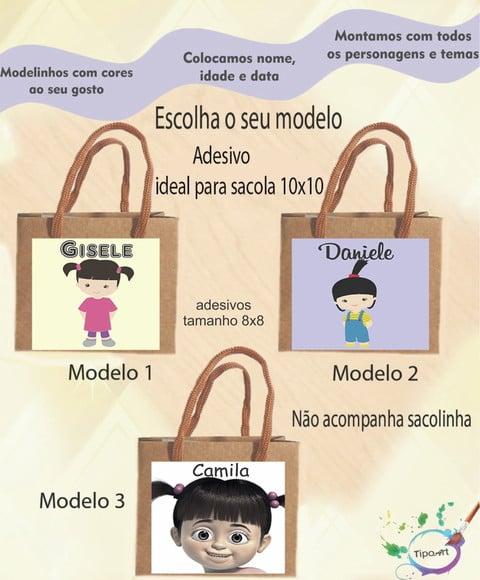 Adesivo 8x8 para Sacolinha-boo