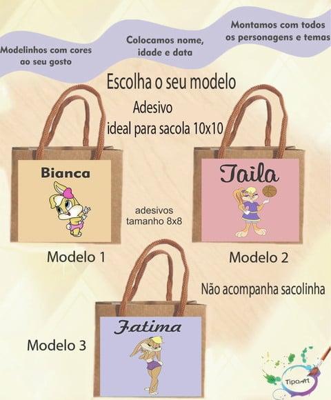 Adesivo 8x8 para Sacolinha-lola