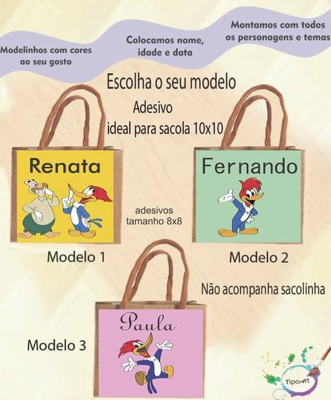 Adesivo 8x8 para Sacolinha-pica Pau