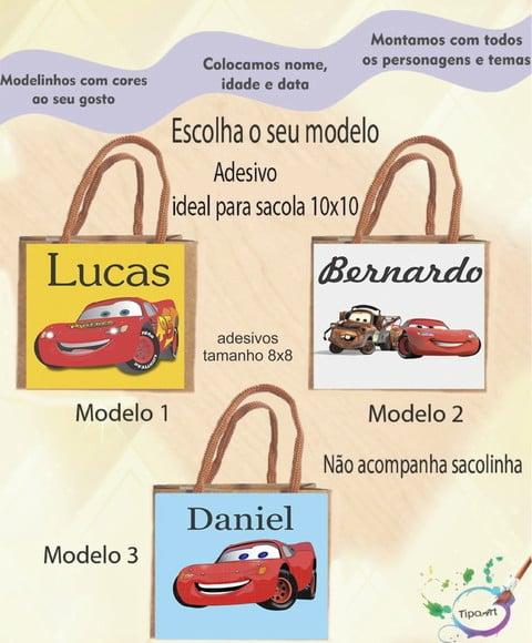 Adesivo 8x8 para Sacolinha-relampago