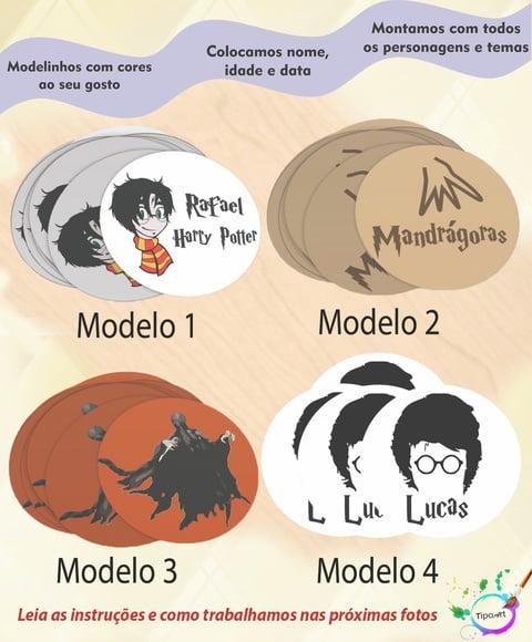 Adesivo 5 Cm- Harry Potter-modelo 2