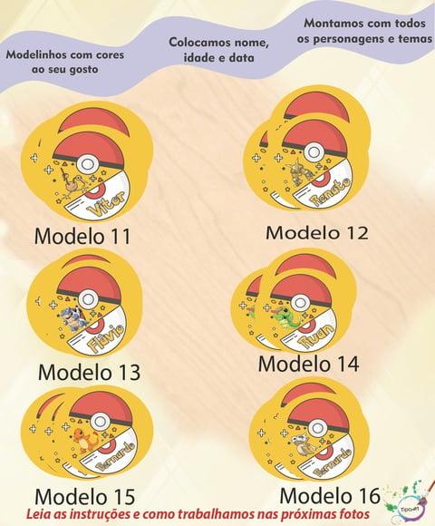 Adesivo 5 Cm- Pokemon
