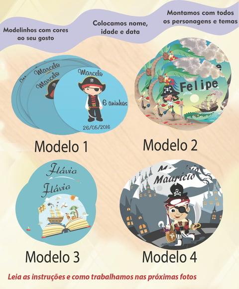 Adesivo 5 Cm- Pirata