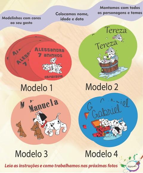 Adesivo 5 Cm-101 Dalmatas