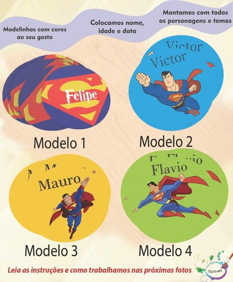 Adesivo 5 Cm- Super Homem
