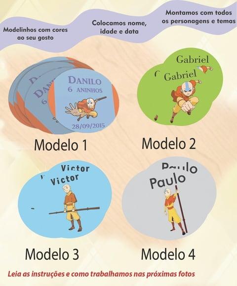 Adesivo 5 Cm-avatar Aang