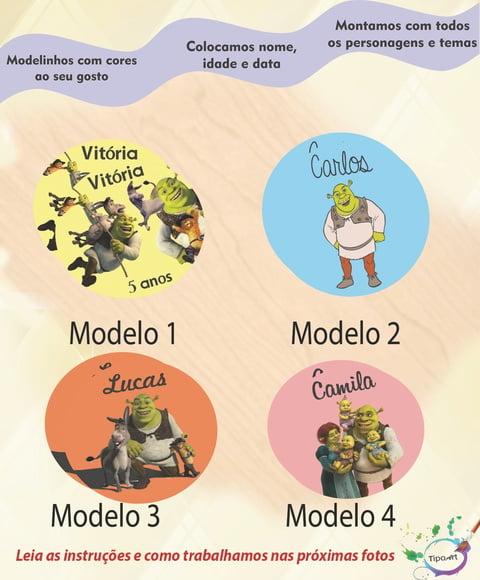 Adesivo 5 Cm-shrek