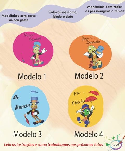 Adesivo 5cm -grilo Falante