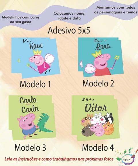 Adesivo 5x5 cm Quadradinho