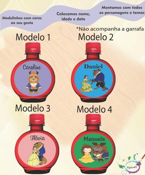 Adesivo Água Ouro Fino -bela e a Fera