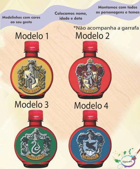 Adesivo Água Ouro Fino -brasões Hogwarts