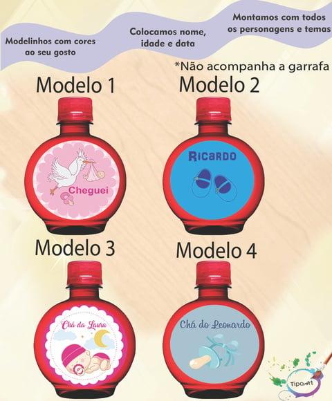 Adesivo Água Ouro Fino -chá de Bebê