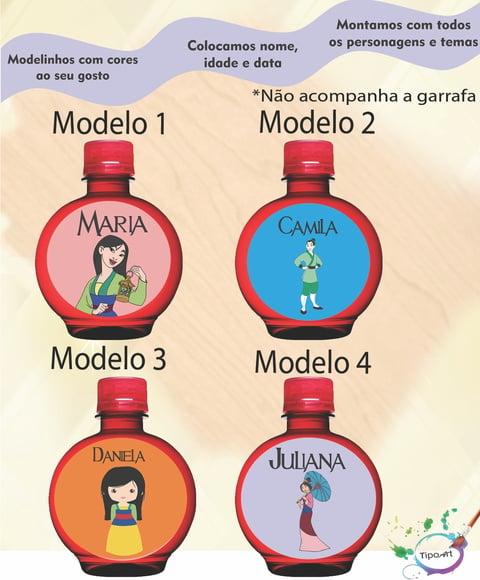 Adesivo Água Ouro Fino -mulan