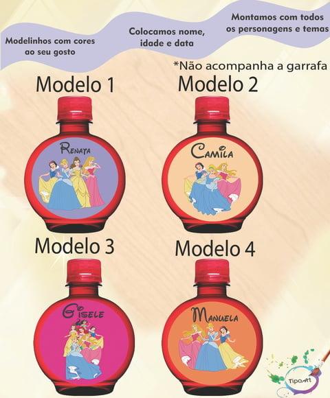 Adesivo Água Ouro Fino -princesas
