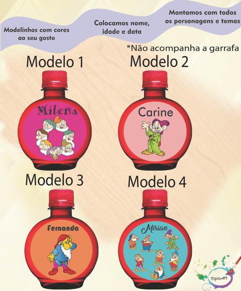 Adesivo Água Ouro Fino -sete Anões