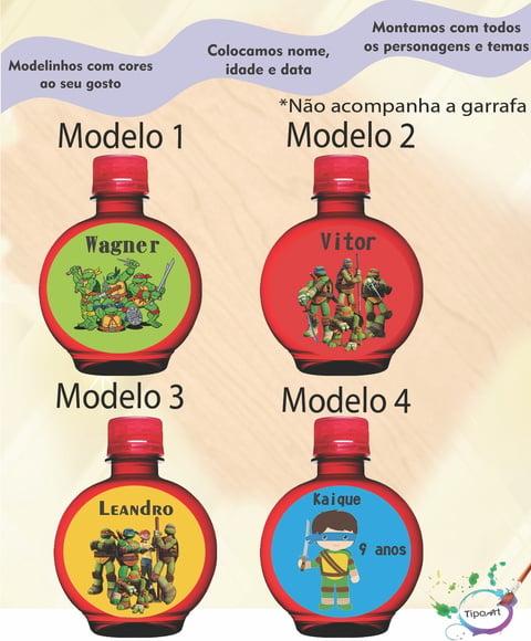 Adesivo Água Ouro Fino -tartaruga Ninja