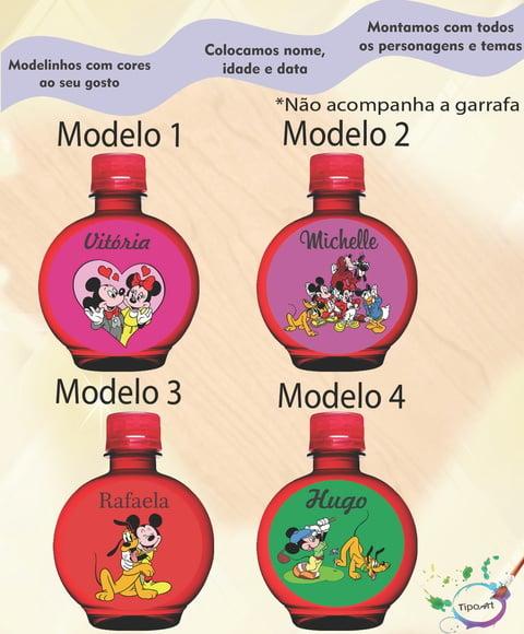 Adesivo Água Ouro Fino -turma do Mickey