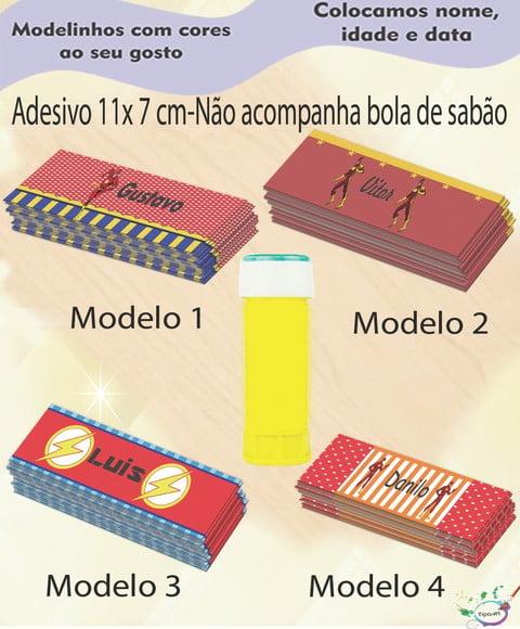 Adesivo Bolha de Sabão- Flash