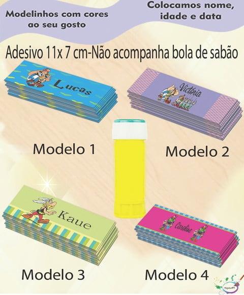 Adesivo Bolha de Sabão-asterix