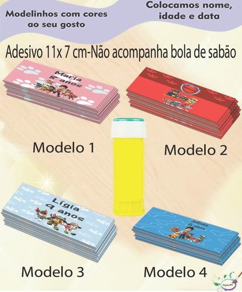 Adesivo Bolha de Sabão- Patrulha Canina