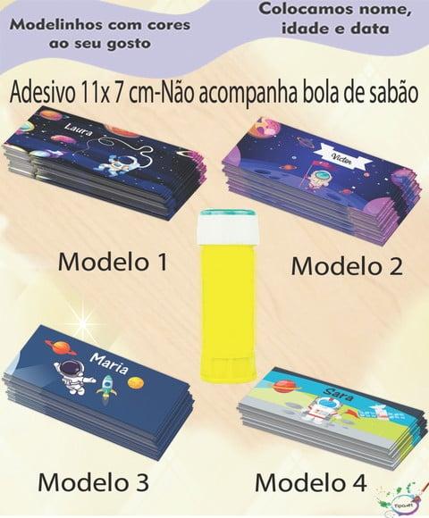 Adesivo Bolha de Sabão-astronauta