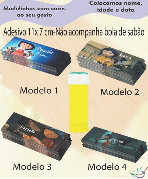 Adesivo Bolha de Sabão-caroline e o Mundo Secreto