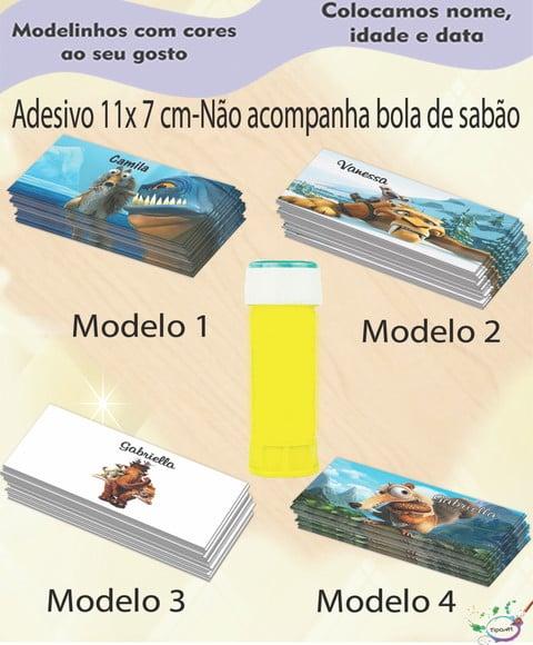 Adesivo Bolha de Sabão-era do Gelo
