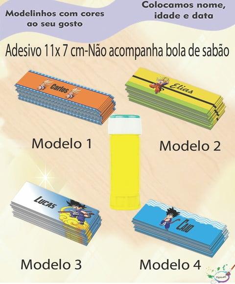 Adesivo Bolha de Sabão-goku