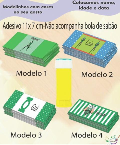 Adesivo Bolha de Sabão-lanterna Verde