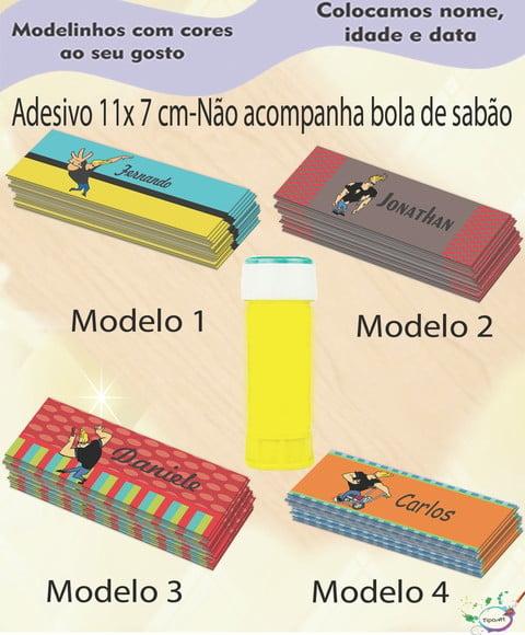 Adesivo Bolha de Sabão-johnny Bravo
