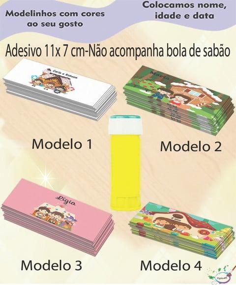 Adesivo Bolha de Sabão-joão e Maria