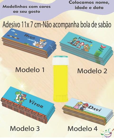 Adesivo Bolha de Sabão-mario Bros