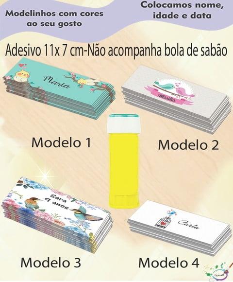 Adesivo Bolha de Sabão-pássaros