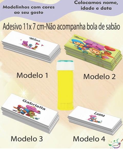 Adesivo Bolha de Sabão-pocoyo