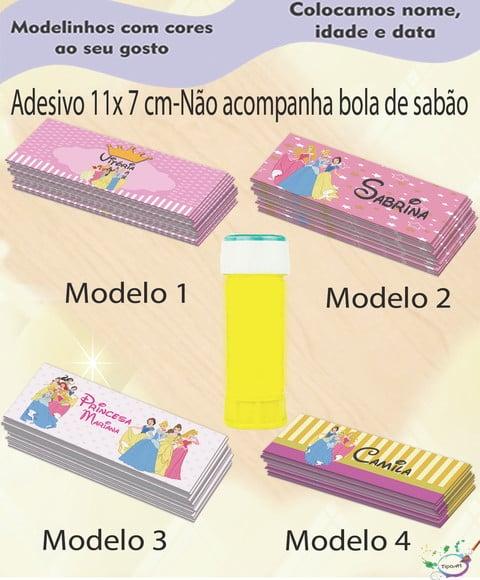 Adesivo Bolha de Sabão-princesas