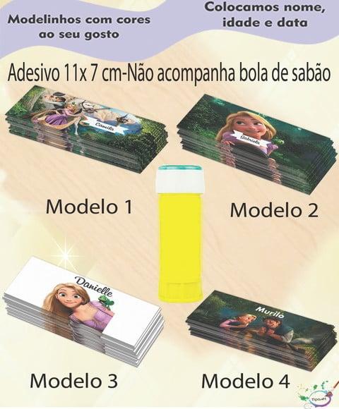 Adesivo Bolha de Sabão-rapunzel
