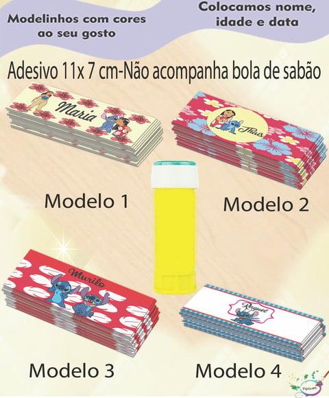 Adesivo Bolha de Sabão-stitch e Lilo