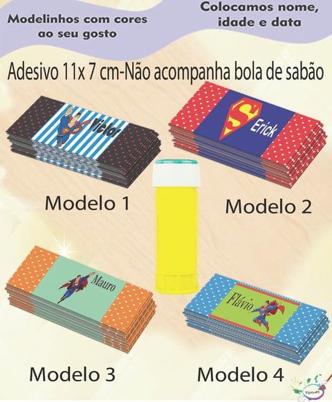 Adesivo Bolha de Sabão-super Homem
