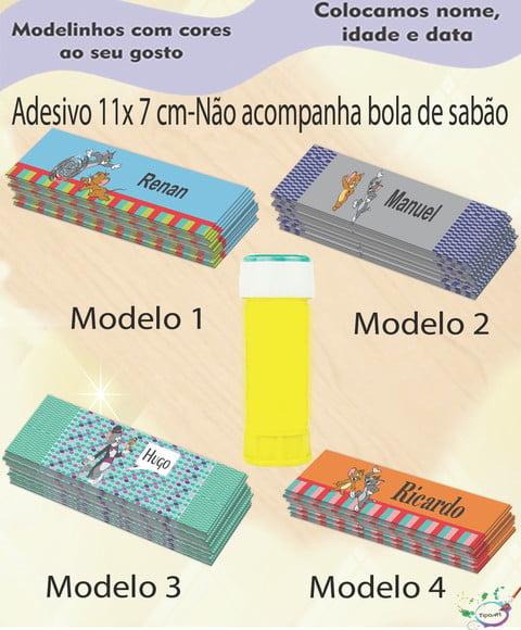 Adesivo Bolha de Sabão-tom e Jerry