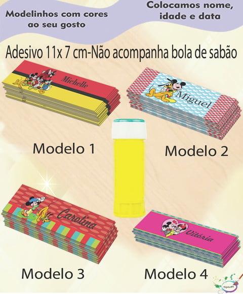 Adesivo Bolha de Sabão-turma do Mickey