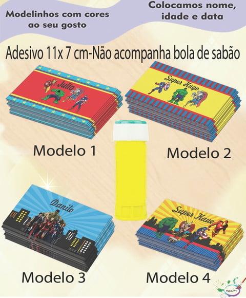 Adesivo Bolha de Sabão-vingadores