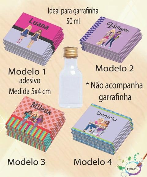 Adesivo Garrafinha-barbie