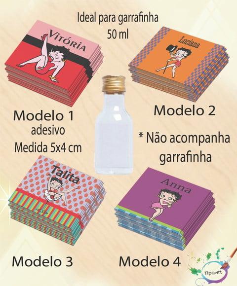 Adesivo Garrafinha-betty Boop