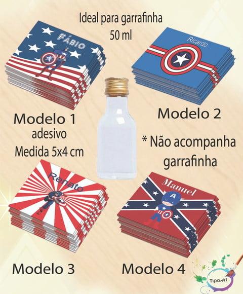 Adesivo Garrafinha-capitão America