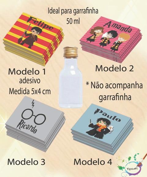 Adesivo Garrafinha-harry Potter-modelo 1