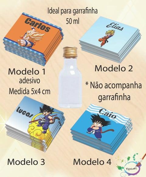 Adesivo Garrafinha-goku