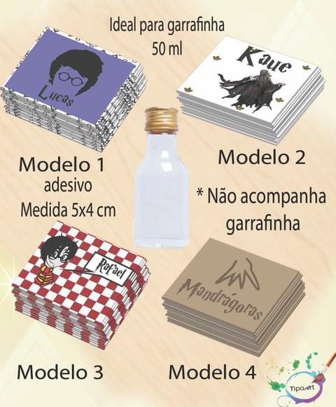 Adesivo Garrafinha-harry Potter-modelo 2