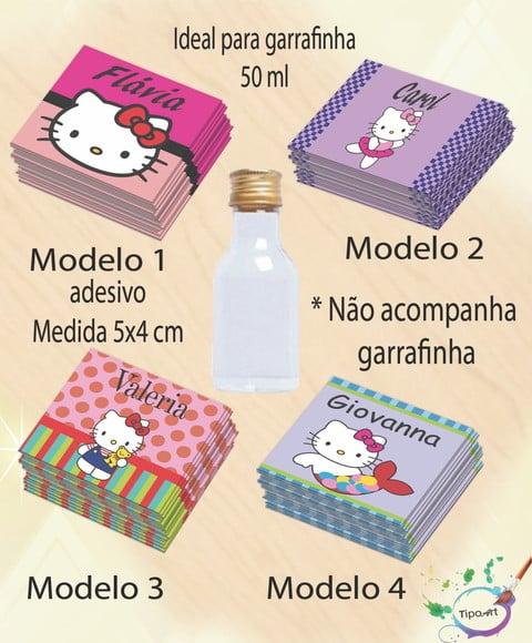 Adesivo Garrafinha-hello Kitty